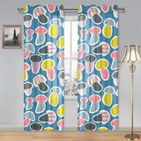 Colorful mushroom design pattern Gauze Curtain
