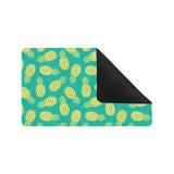 Pineapples pattern green background Doormat