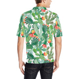 Cactus design pattern copy Men's All Over Print Polo Shirt