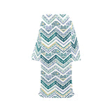 zigzag chevron paint design pattern Blanket Robe with Sleeves