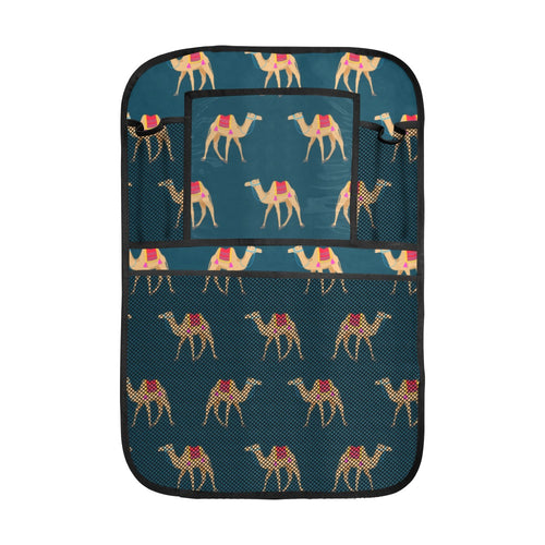 Camel pattern blue blackground Car Seat Back Organizer