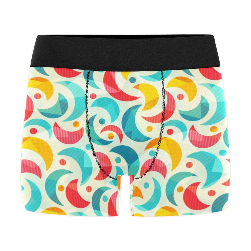 Colorful moon pattern Men's All Over Print Boxer Briefs Men's Underwear