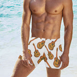 Paint Guitar Pattern Men's Swimming Trunks