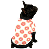 Grapefruit pattern All Over Print Pet Dog Round Neck Fuzzy Shirt