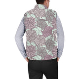 Spider web cobweb design color pattern Men's Padded Vest