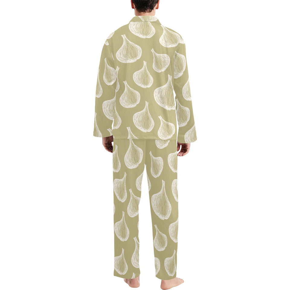 Garlic design pattern Men's Long Pajama Set