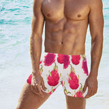 dragon fruits design pattern Men's Swimming Trunks