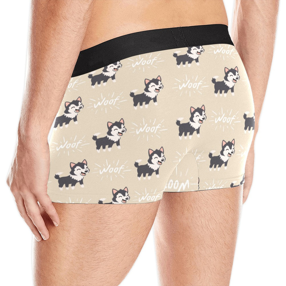Cute Siberian Husky Men's All Over Print Boxer Briefs Men's Underwear