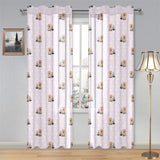 Yorkshire Terrier Pattern Print Design 02 Gauze Curtain