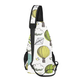 Hot Air Balloon Bird Cloud Pattern All Over Print Chest Bag