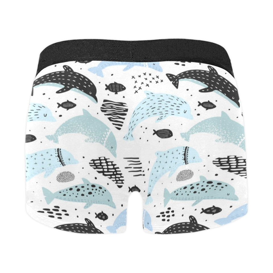 Cute dolphins Childish Style pattern Men's All Over Print Boxer Briefs Men's Underwear