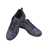 Eggplant Pattern Print Design 04 Men's Breathable Sneakers ( Model 055)