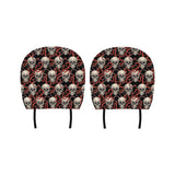 Red snake skull pattern Car Headrest Cover