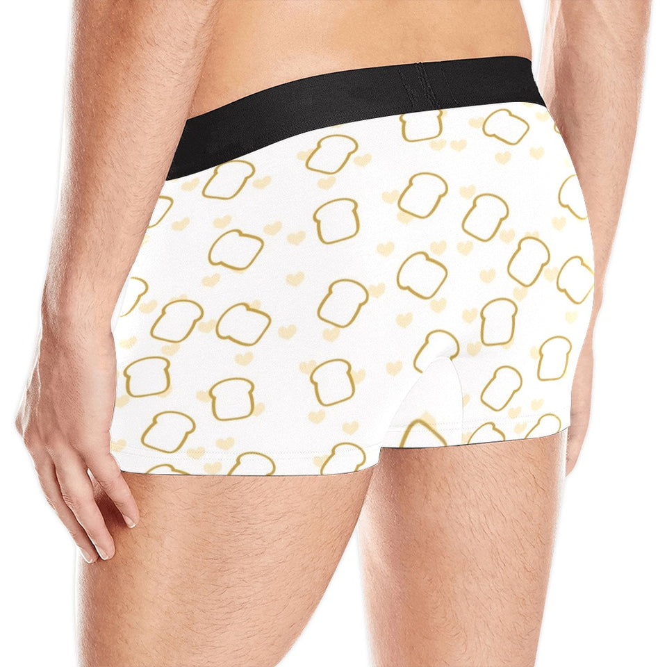 Bread Toast Pattern Print Design 01 Men's All Over Print Boxer Briefs Men's Underwear