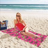 Alien Pattern Print Design 03 Beach Towel