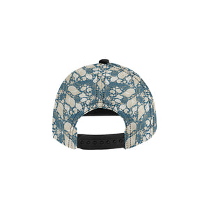 Sea turtle Polynesian Tribal design pattern All Over Print Snapback Cap