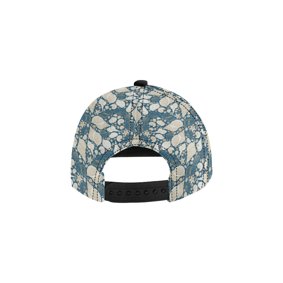 Sea turtle Polynesian Tribal design pattern All Over Print Snapback Cap