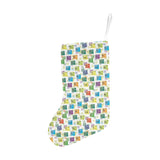 Chemistry Periodic Table Pattern Print Design 05 Christmas Stocking