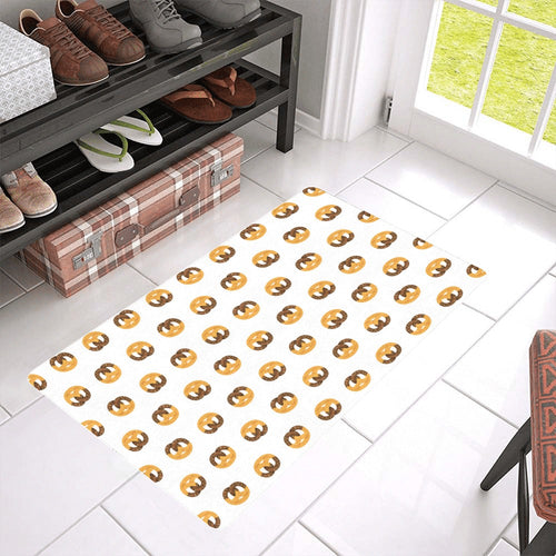 Pretzels Pattern Print Design 02 Doormat
