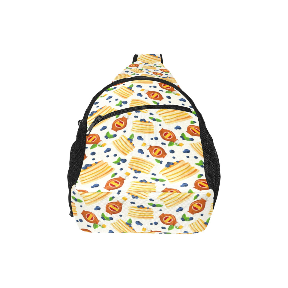 Pancake Pattern Print Design 02 All Over Print Chest Bag