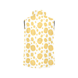 Potato Chips Pattern Print Design 03 Women's Padded Vest