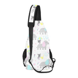 Cute elephant mouse pattern All Over Print Chest Bag