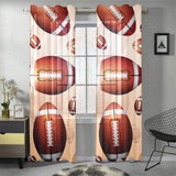 American football ball design pattern Gauze Curtain