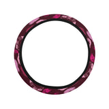 Lips Pattern Print Design 03 Car Steering Wheel Cover