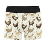 Cute rooster chicken cock Men's All Over Print Boxer Briefs Men's Underwear