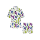 Grape pattern Women's V-Neck Short Pajama Set
