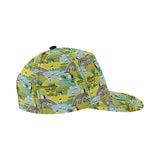 Hand drawn windmill pattern All Over Print Snapback Cap