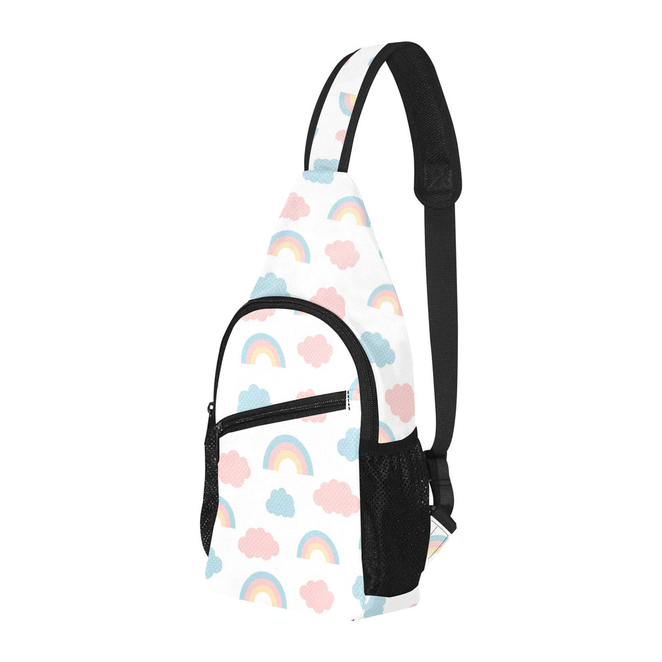 Cute rainbow clound pattern All Over Print Chest Bag