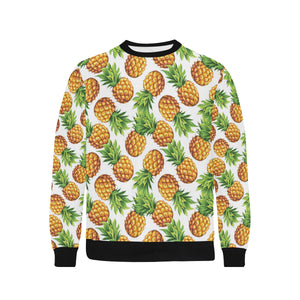 Pineapples design pattern Men's Crew Neck Sweatshirt