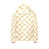 Sandwich Pattern Print Design 01 Kids' Boys' Girls' Padded Hooded Jacket