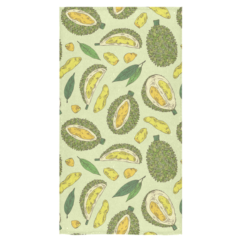Durian leaves pattern background Bath Towel