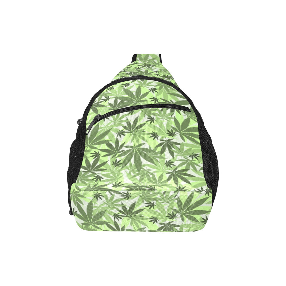 Canabis Marijuana Weed Pattern Print Design 01 All Over Print Chest Bag