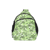 Canabis Marijuana Weed Pattern Print Design 01 All Over Print Chest Bag