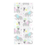Cute elephant mouse pattern Beach Towel