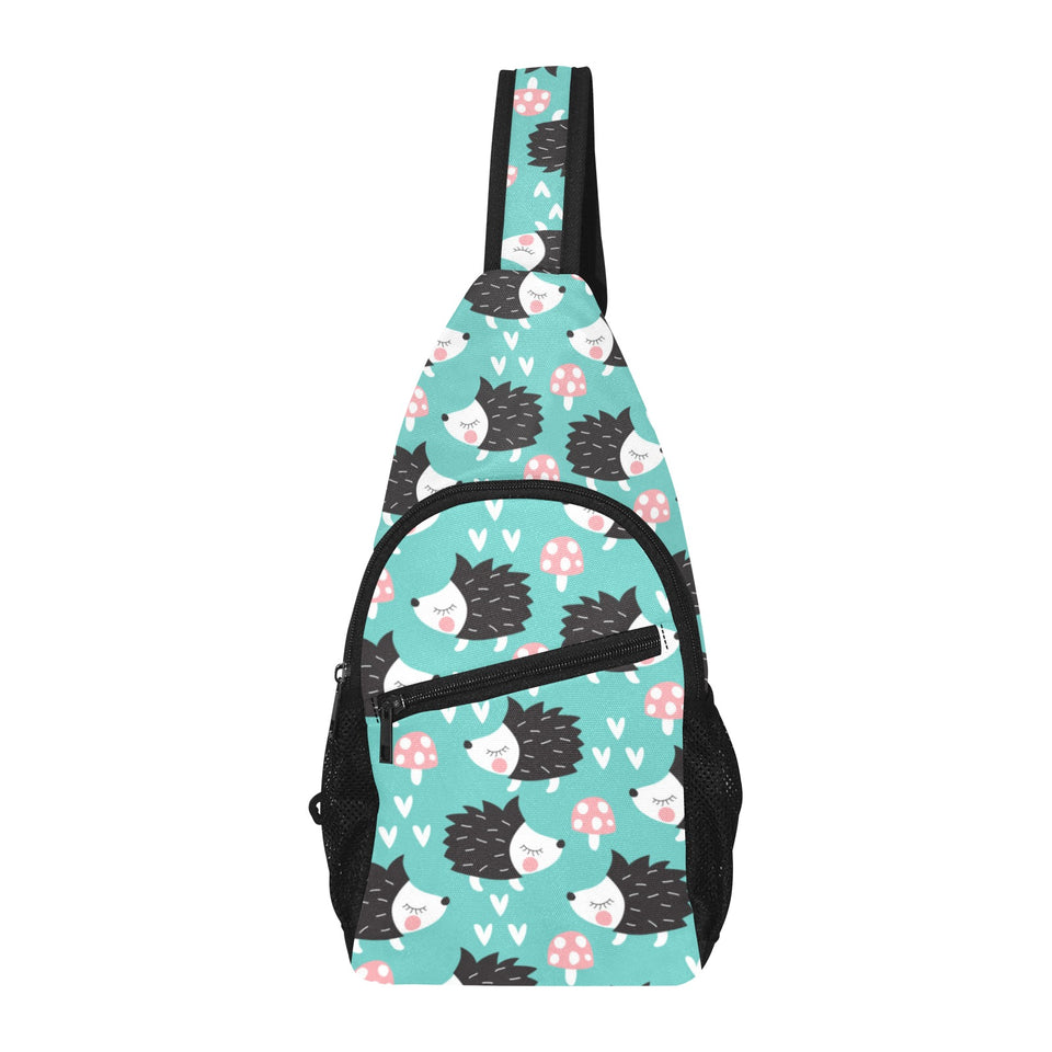 Hedgehog Pattern Print Design 03 All Over Print Chest Bag