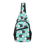 Hedgehog Pattern Print Design 03 All Over Print Chest Bag