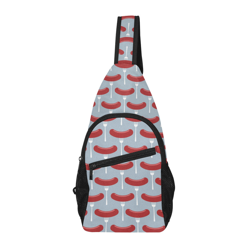 Sausage Pattern Print Design 02 All Over Print Chest Bag