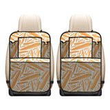 Carrot Pattern Print Design 02 Car Seat Back Organizer
