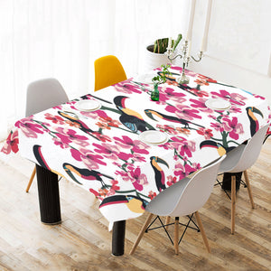 Toucan flower design pattern Tablecloth