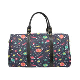 colorful space pattern planet star Travel Bag
