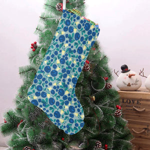 blueberry design pattern Christmas Stocking