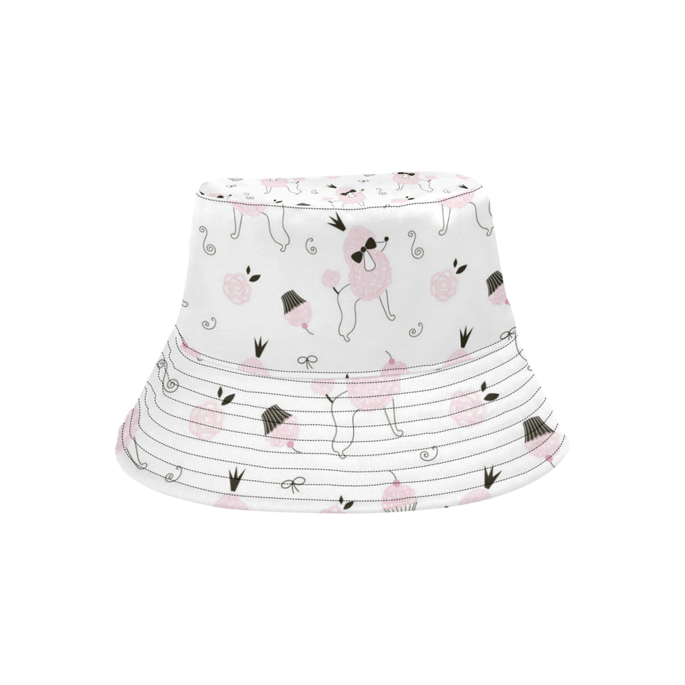 Poodle dog rose cake pattern Unisex Bucket Hat
