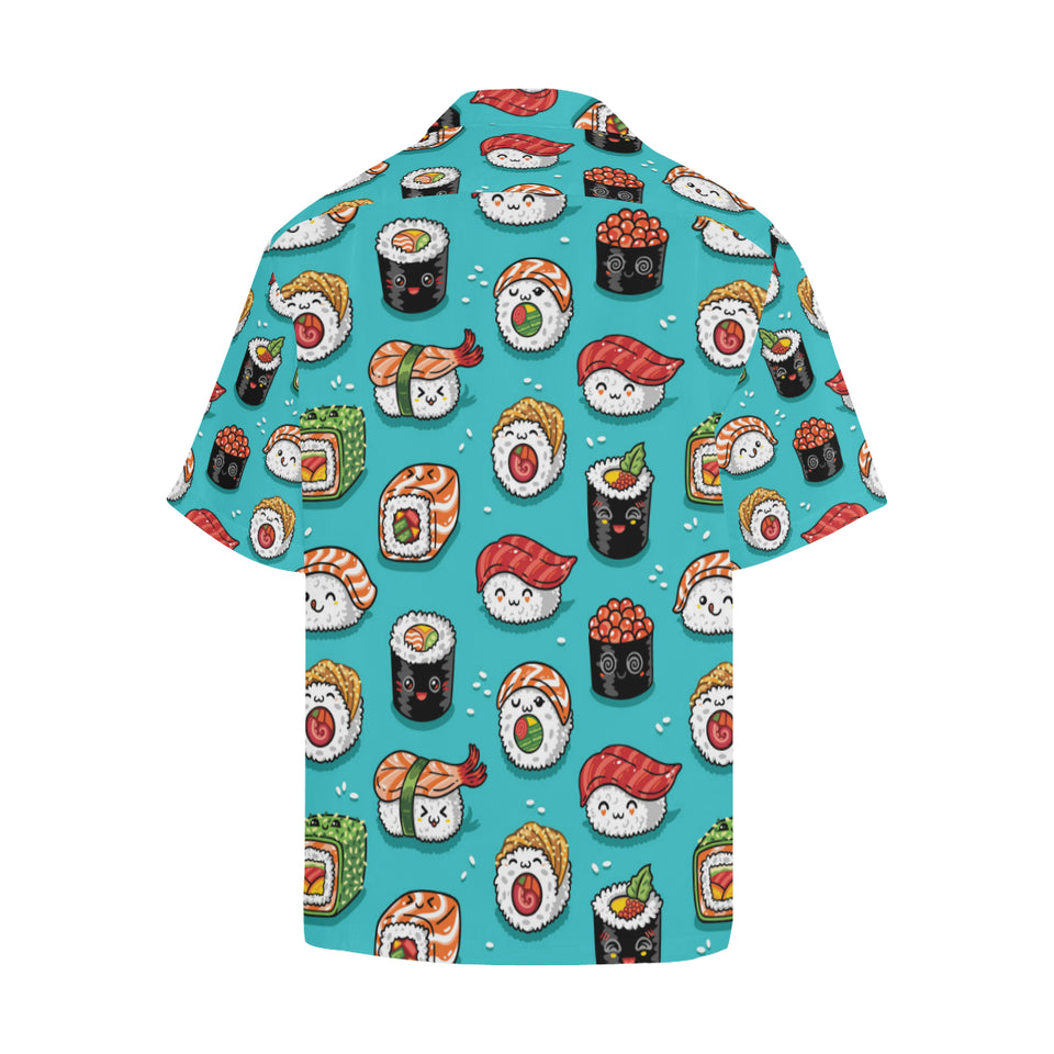 Cute sushi pattern Men's All Over Print Hawaiian Shirt