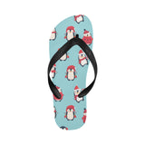 Cute penguin christmas  design pattern Unisex Flip Flops