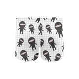 Ninja pattern plaid background Men's Swimming Trunks