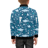 Cute shark pattern Kids' Boys' Girls' Bomber Jacket